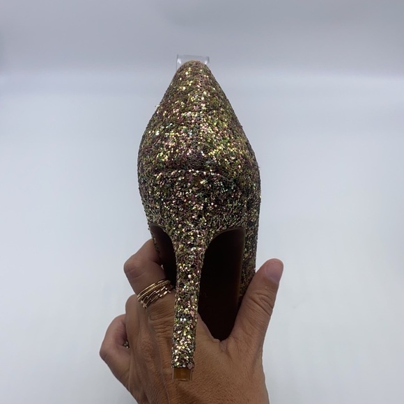 Jessica Simpson - Livvy Dusty Gold Glitter High Heels Size 8 - Picture 6 of 15